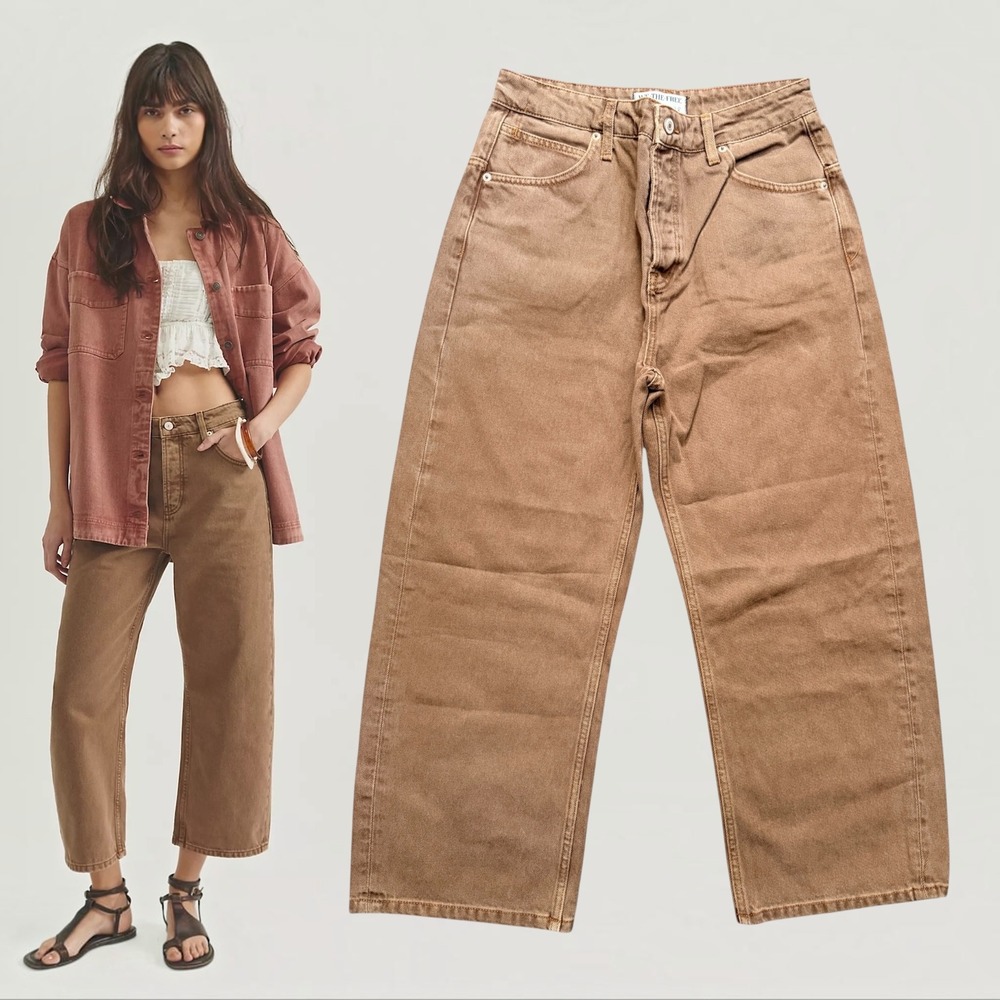 We The Free Jeans Deep Trance Dropped Boyfriend Brown 28